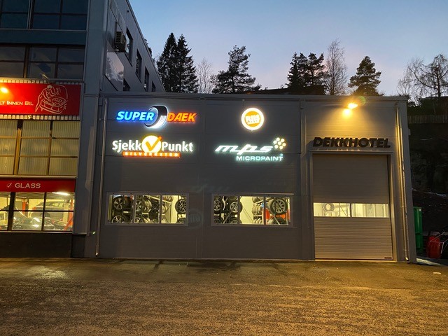 Fasade hos Bergersen Bil